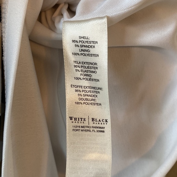 WHBM Geometric Print Sleeveless Cowl Neck Dress Size 12 - Picture 13 of 14